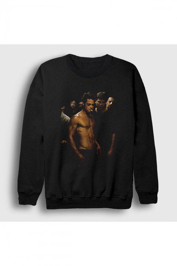 Unisex Siyah Tyler Durden Film Dövüş Kulübü Fight Club Sweatshirt 244878tt