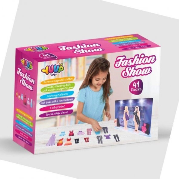 Fashion Show Manyetik Manken Giydirme Seti - 41 Parça