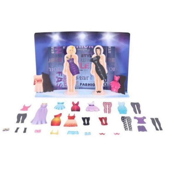 Fashion Show Manyetik Manken Giydirme Seti - 41 Parça - 2