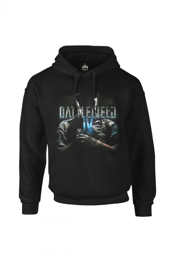 Battlefield 4 Siyah Erkek Fermuarsız Kapşonlu - PH-74 - 1