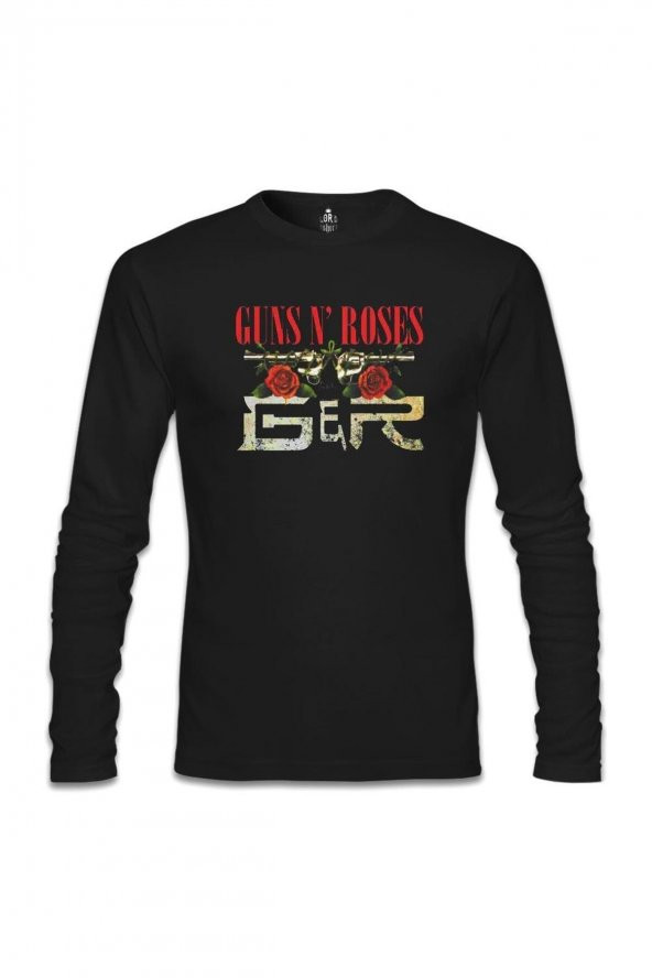 Guns N Roses Siyah Erkek Sweatshirt