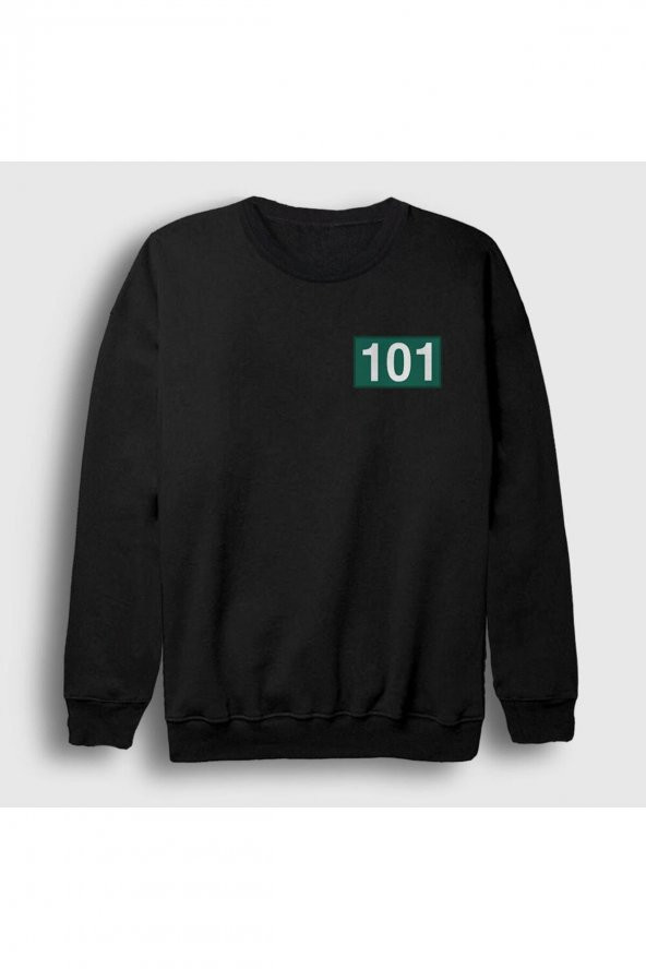 Unisex Siyah Jang Deok Su 101 Squid Game Sweatshirt 260701tt