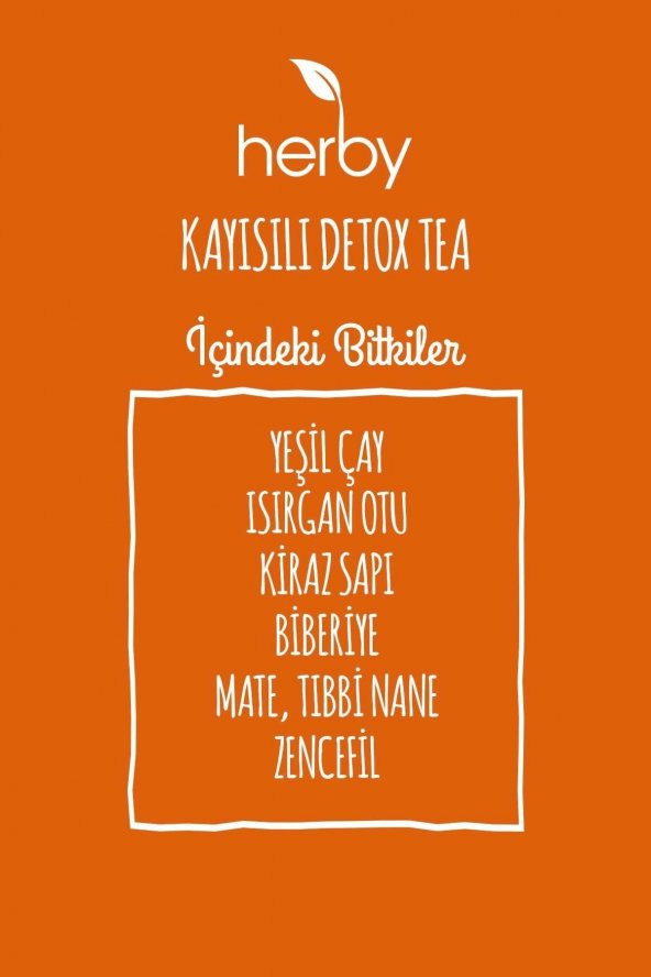 Detox Tea Kayısılı Diyete Destek Detoks Bitki Çayı 2li Paket