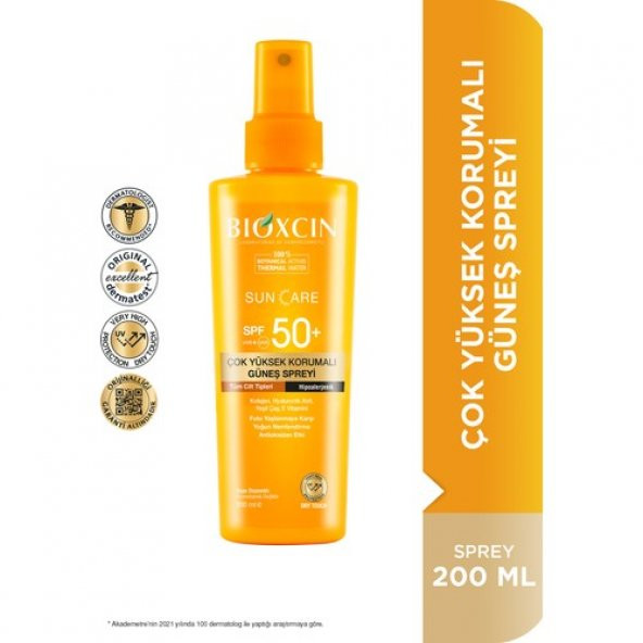 Bioxcin Sun Care Tüm Ciltler İçin Güneş Spreyi SPF 50+ 200 ml