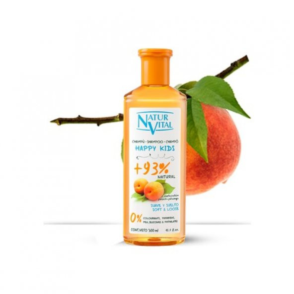 Natur Vital Happy Kids Naturaleza Şeftali Şampuan 300 ml