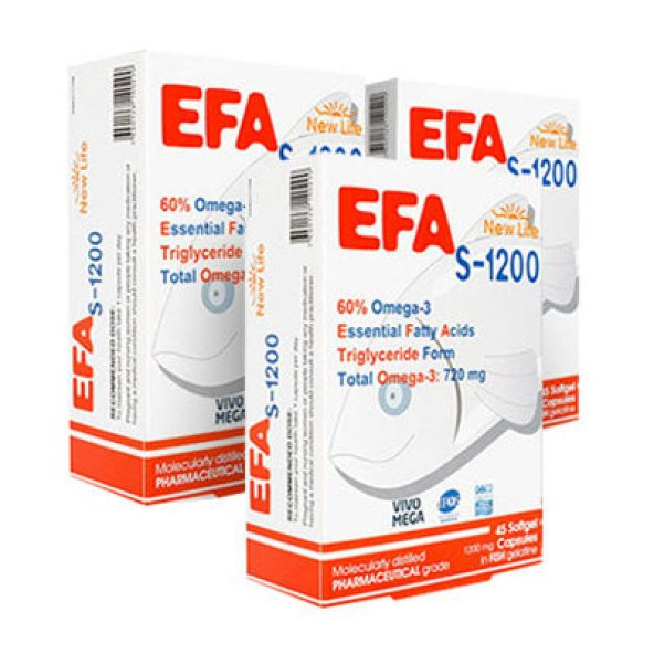 New Life EFA S-1200 Omega-3 45 Kapsül 3'lü Paket