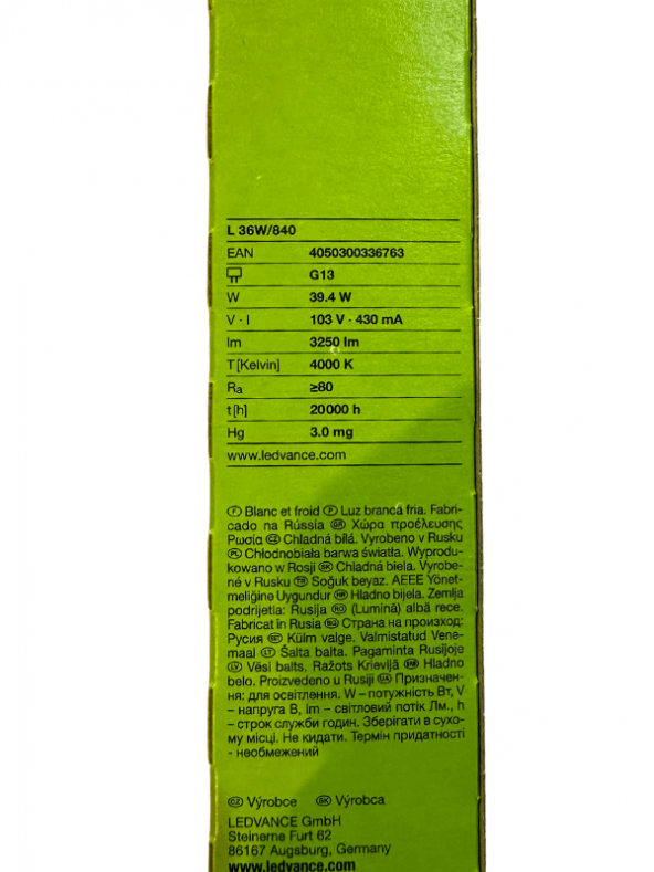 Osram 36W 840 4000K (Günışığı) G13 Duylu Floresan - 3