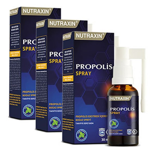 Nutraxin Propolis Boğaz Sprey 30 ml 3lü Paket