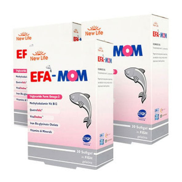 New Life EFA Mom 30 Kapsül 3lü Paket