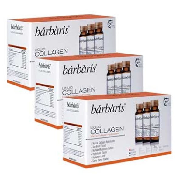 Barbaris Liquid Collagen Takviye Edici Gıda 50 ml 10 adet 3lü Paket