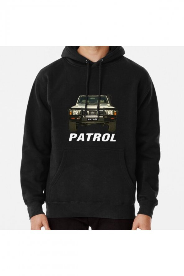 Patrol Baskılı Sweatshirt Hoodie