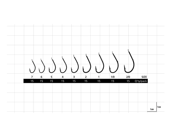 Hayabusa HMRS 172 Tırnaklı İğnesi 15'li Paket Nikel 1/0 - 2