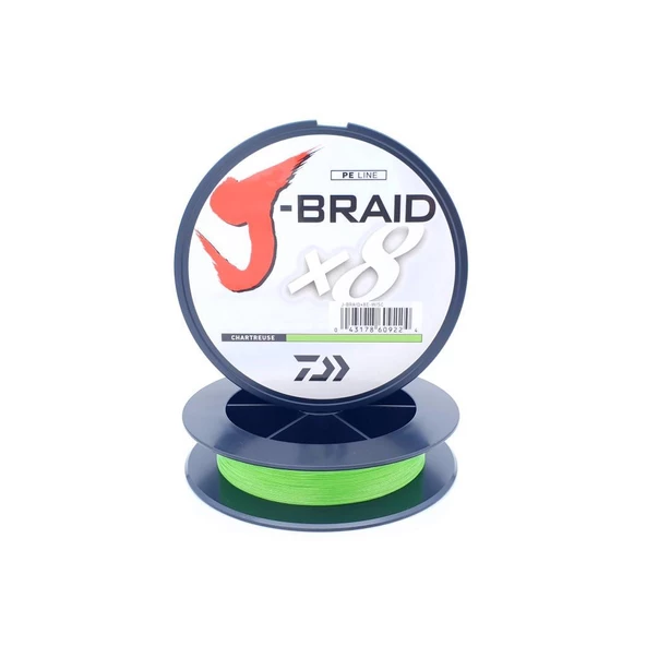 Daiwa J-Braid 150m 8x Açık Yeşil Örgü İp Misina (Makas Hediyeli) - 4