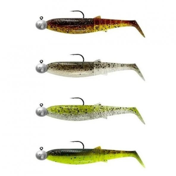 Savage Gear Cannibal Shad 10cm 19gr Clear Water 4lü Hazır Silikon Yem