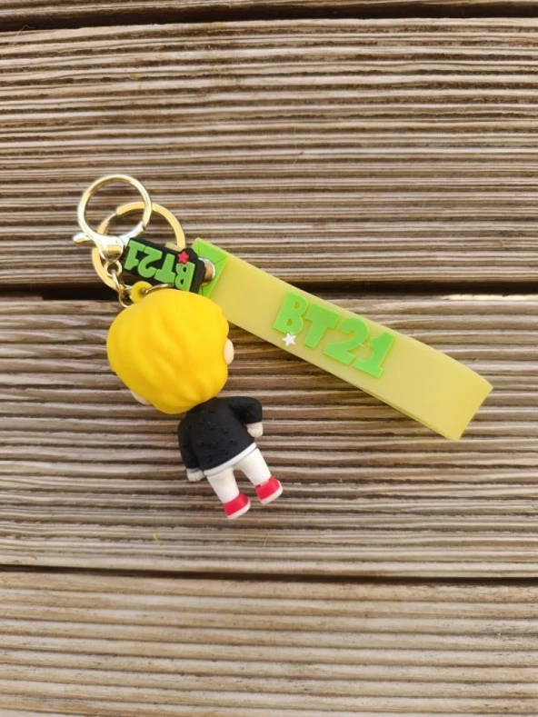 BTS Figür Silikon Anahtarlık Çanta Süsü Oyuncak 15789 - Resim 2