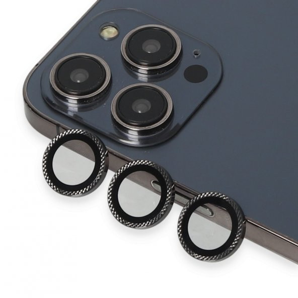 URR iPhone 14 Pro Max Rhomb Snakeskin AR Kamera Lens Koruyucu  Gold