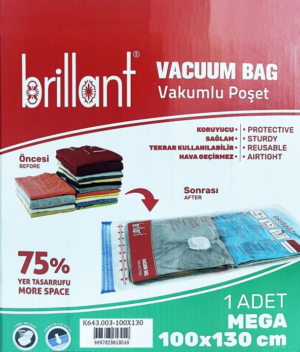 Brillant Vakumlu Hurç Torba Naylon Poşet - 6