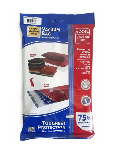 Magic Saver Bag Vakumlu Hurç Torba Naylon Poşet - Resim 3