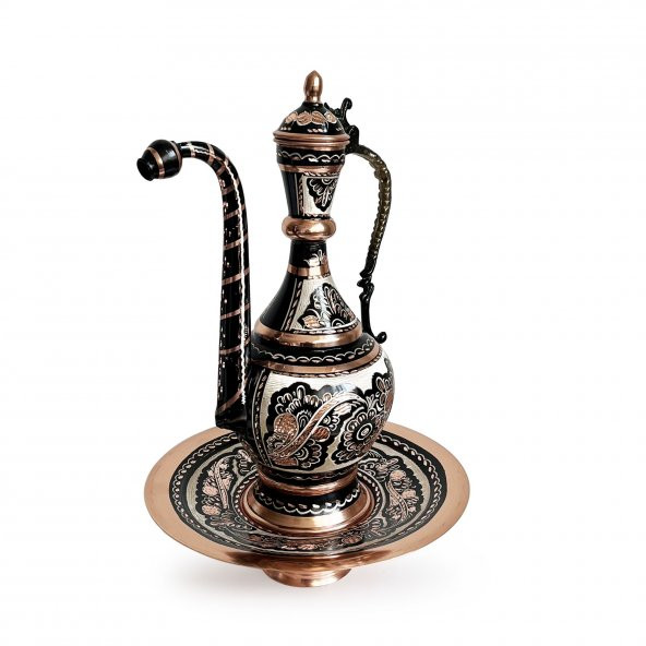 Shark Anatolia Erzincan El İşleme Bakır İbrik 35cm - 4
