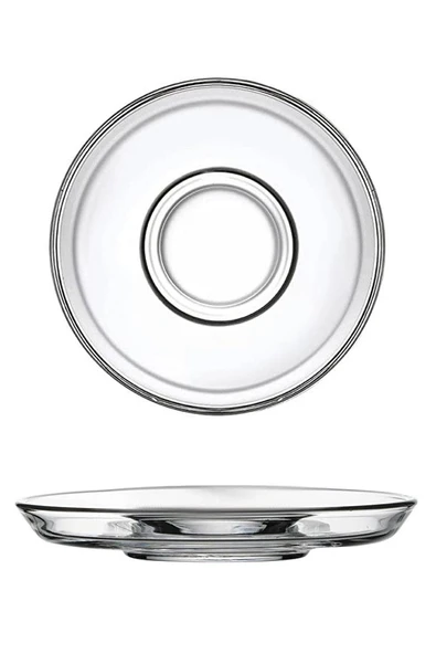 Paşabahçe 68047 Beykoz Kristal Çay Tabağı 6'lı