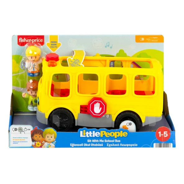 Hdj25 Fisher-Price® Little People Eğlenceli Okul Otobüsü, 1-5 Yaş