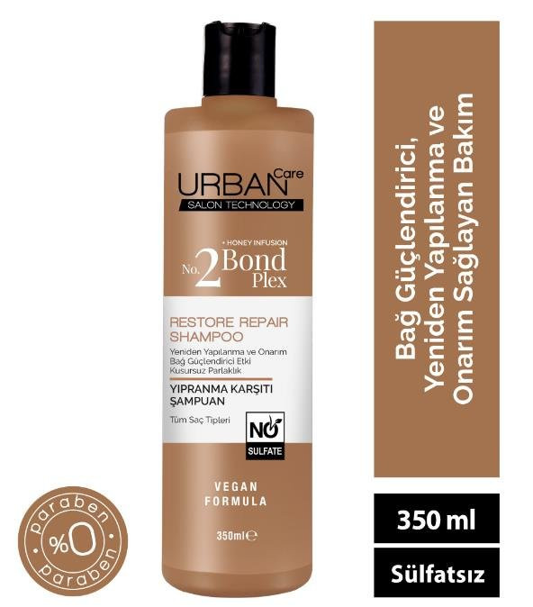 Urban Care No.2 Bond Plex Restore Repair Yıpranma Karşıtı Saç Bakım Şampuanı 350 Ml