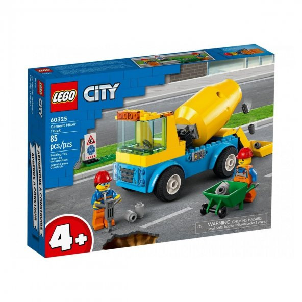 60325 LEGO® City Beton Mikseri 85 parça +4 yaş Özel Fiyatlı Ürün