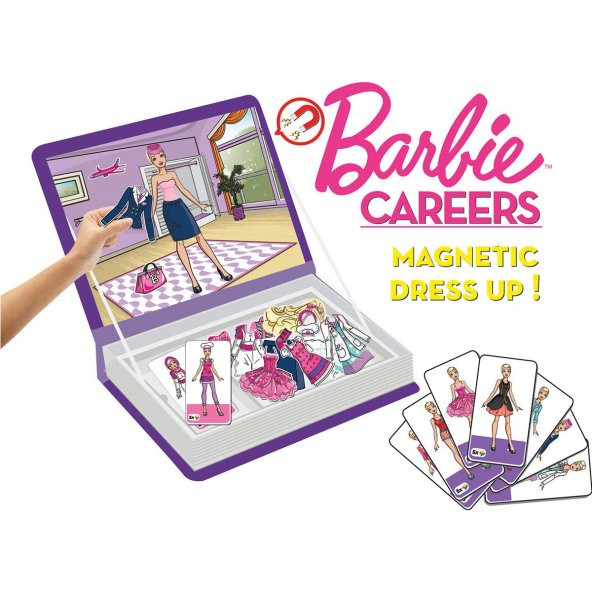 1918 DıyToy Barbie Careers Manyetik Kıyafet Giydirme Oyunu / 3-8 yaş - 2
