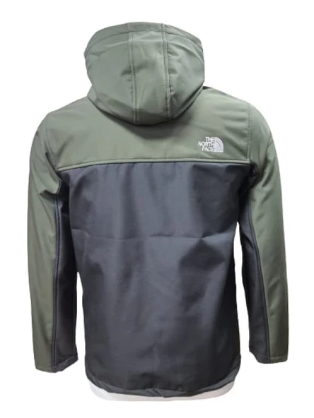 The North Face T01465 Erkek Parçalı Softshel Kapüşonlu Mont - Resim 3
