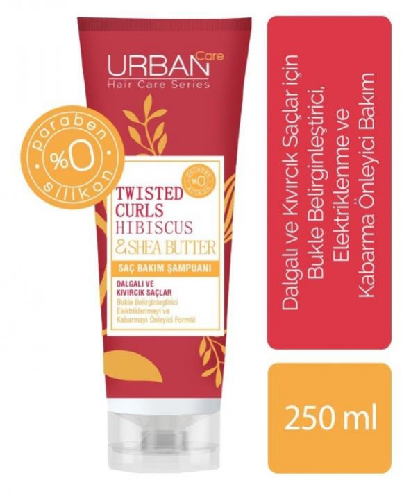 Urban Care Hibiscus & Shea Butter Kıvırcık Ve Dalgalı Saçlara Saç Bakım Şampuanı 250 Ml