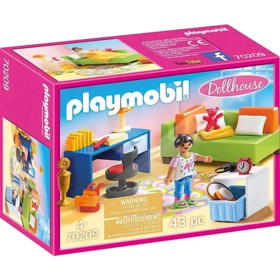 Playmobil 70209 Children's Room With Sofa Bed