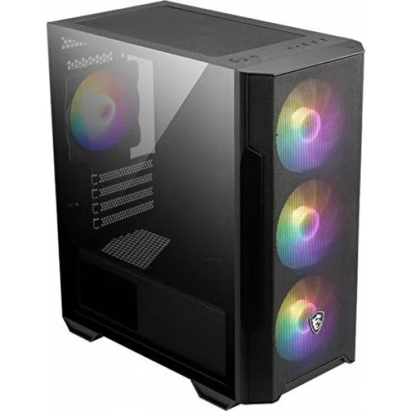 MSI Mag Forge M100R Temperli Cam USB 3.2 Micro ATX Tower Kasa       - Outlet