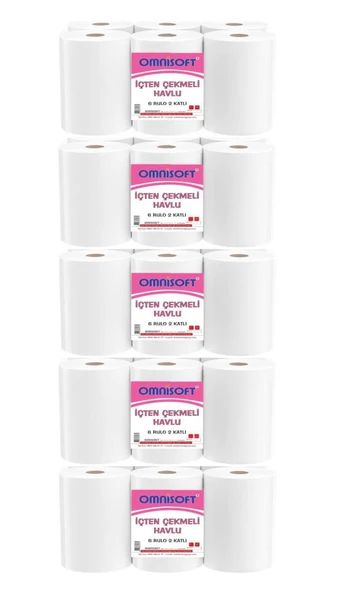 Omnisoft 5 Koli İçten Çekmeli Kağıt Havlu 30 Rulo - 2