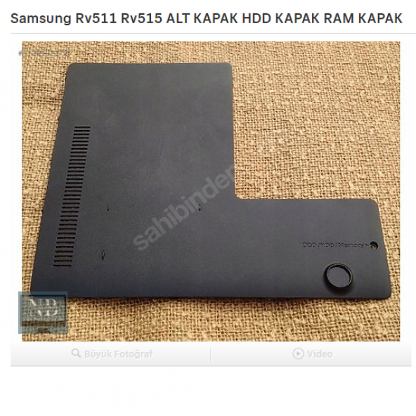 Samsung Rv511 Rv515 ALT KAPAK HDD KAPAK RAM KAPAK
