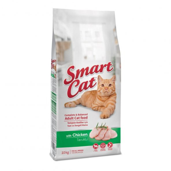 Smart Cat Tavuklu Yetişkin Kedi Maması 10 kg