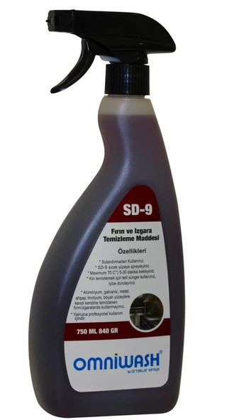 Omniwash Sd-9 750ml Yağ Sökücü Fırın ve Izgara Temizleme Maddesi - 2