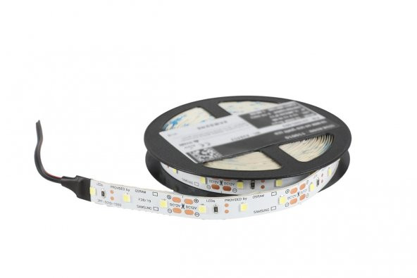 5 Metre Şerit Led Samsung Çipli İç Mekan IP20 12 V 12 W 10.000K Beyaz - 2