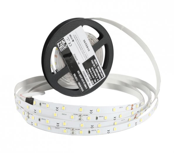 5 Metre Şerit Led Samsung Çipli İç Mekan IP20 24 V 12 W 6.500K Beyaz