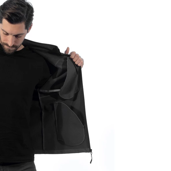 Şensel, SoftShell Mont, Koyu Gri -91E632- Su İtici - 3