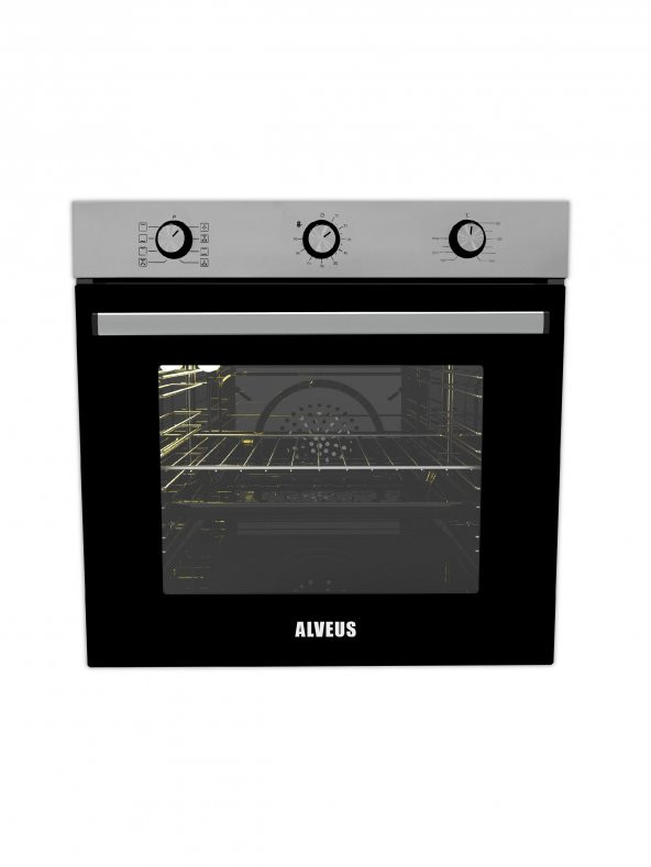 ALVEUS İBER 615 INOX SİYAH 3LÜ ANKASTRE SET (İBERINOX-GLS640SİYAH-615INOX) - 4