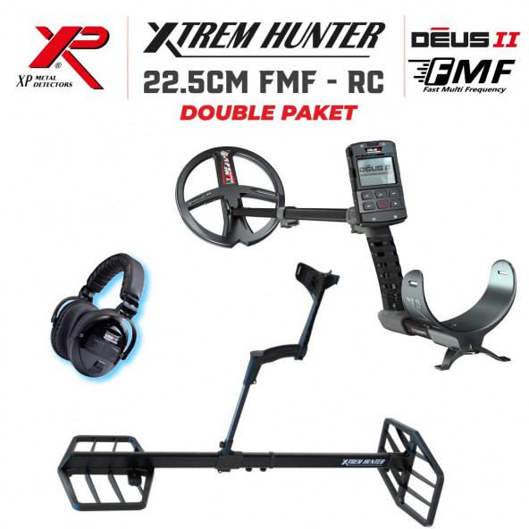 XP  Xtrem Hunter Dedektör - DOUBLE PAKET 22CM DEUS2 DEDEKTÖR