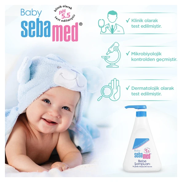 Sebamed Bebek Kremi 200ML+ Sebamed Bebek Şampuanı 500ML +Sebamed Bebek Pişik Kremi 50ML Avantaj Set - 3