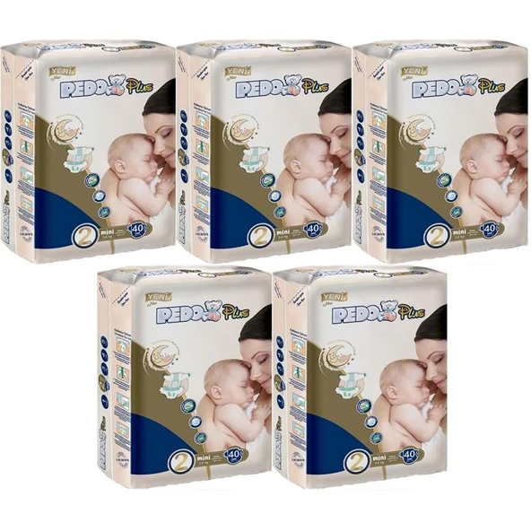 Pedo Plus Bebek Bezi Beden:2 (3-6KG) Mini 200 Adet Jumbo Mega Pk ürün görseli