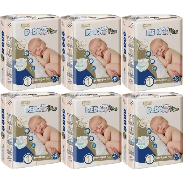 Pedo Plus Bebek Bezi Beden:1 (2-5KG) Yeni Doğan 240 Adet Jumbo Avantaj Pk ürün görseli