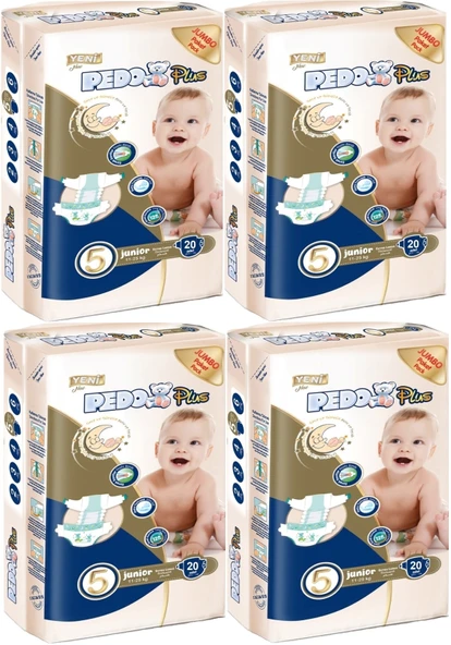 Pedo Plus Bebek Bezi Beden:5 (11-25KG) Junior 80 Adet Jumbo Aylık Pk - 2