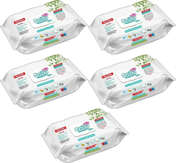 Pafilya Yüzey Temizlik Havlusu Beyaz Sabun Kokulu-Karbonat ve Sirkeli 102 Yaprak (5 Li Set) - 2