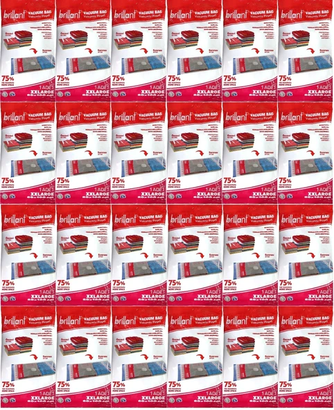 Brillant Vakumlu Poşet/Hurç 80*100CM XXLarge (İç Adet 1) (24 Lü Set)