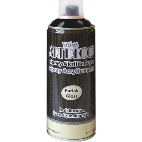 Artdeco Akrilik Sprey Boya 400 ML Mat Siyah M790