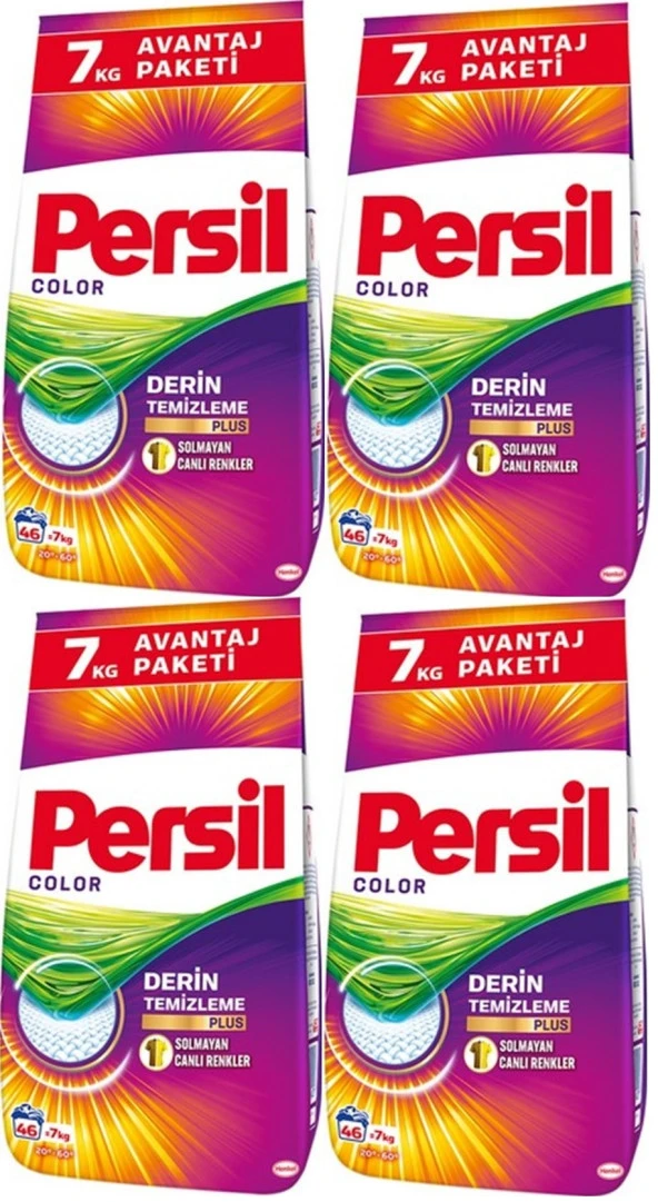 Persil Matik Toz Çamaşır Deterjanı 28KG Color/Renkli (184 Yıkama) (4PK*7KG)