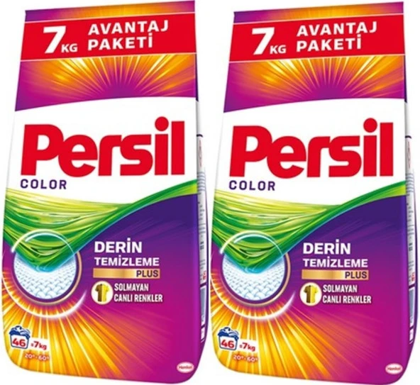 Persil Matik Toz Çamaşır Deterjanı 14KG Color/Renkli (92 Yıkama) (2PK*7KG)